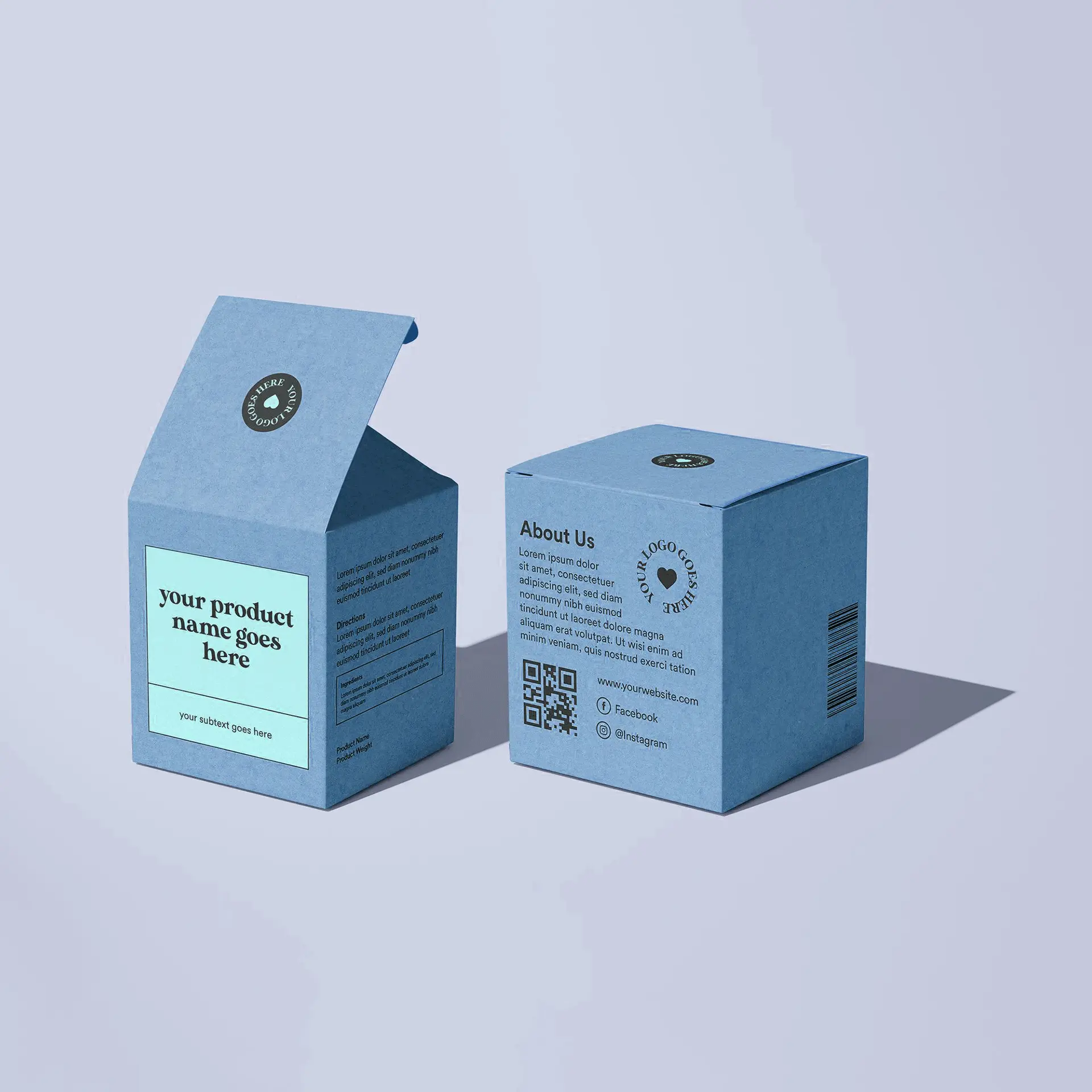 folding cartons custom tuck-top box