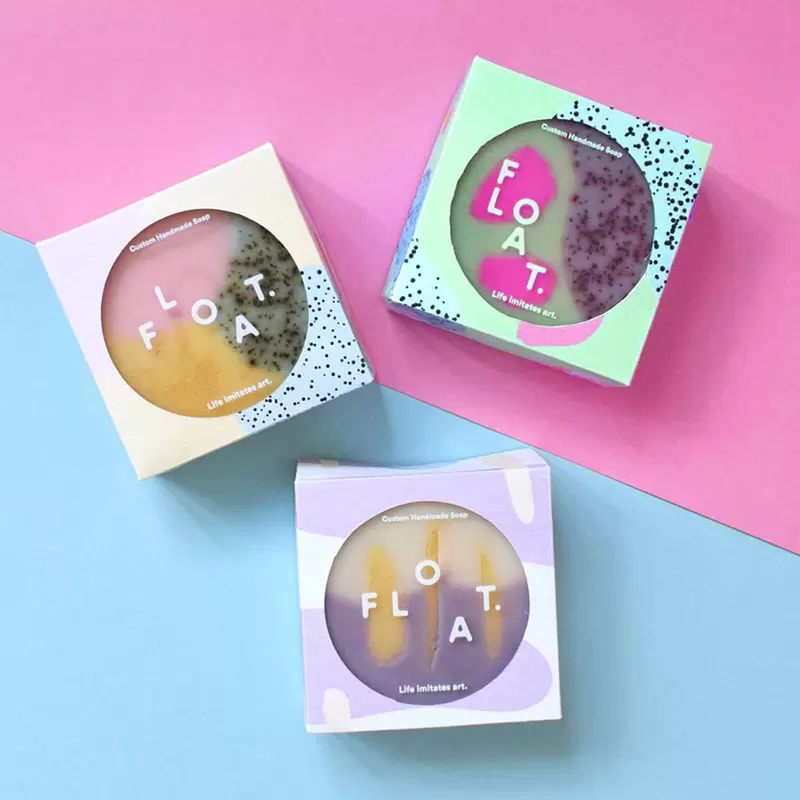 artisan soap boxes with window