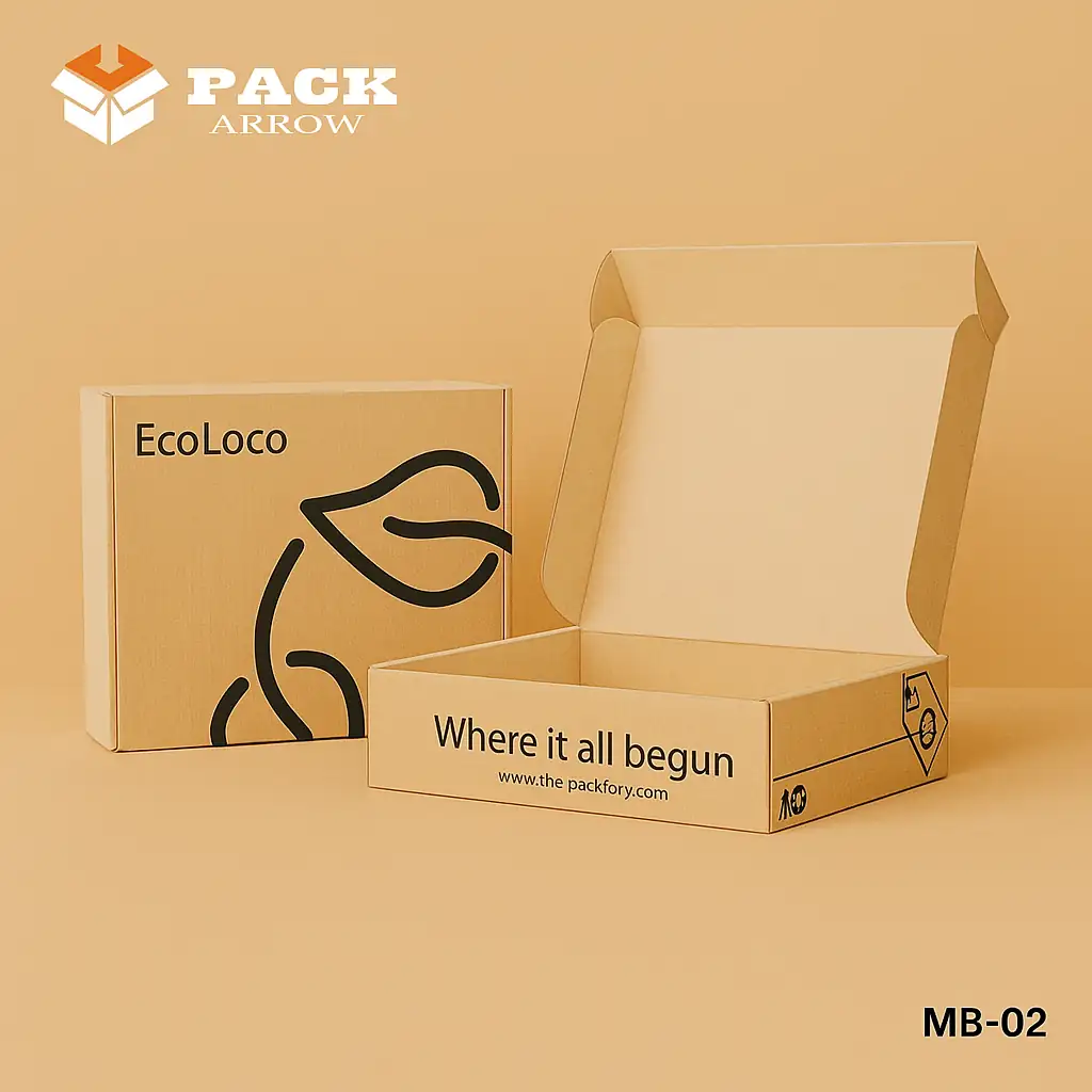 Kraft mailer box MB02 by Pack Arrow