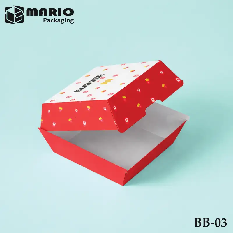Premium takeaway burger box