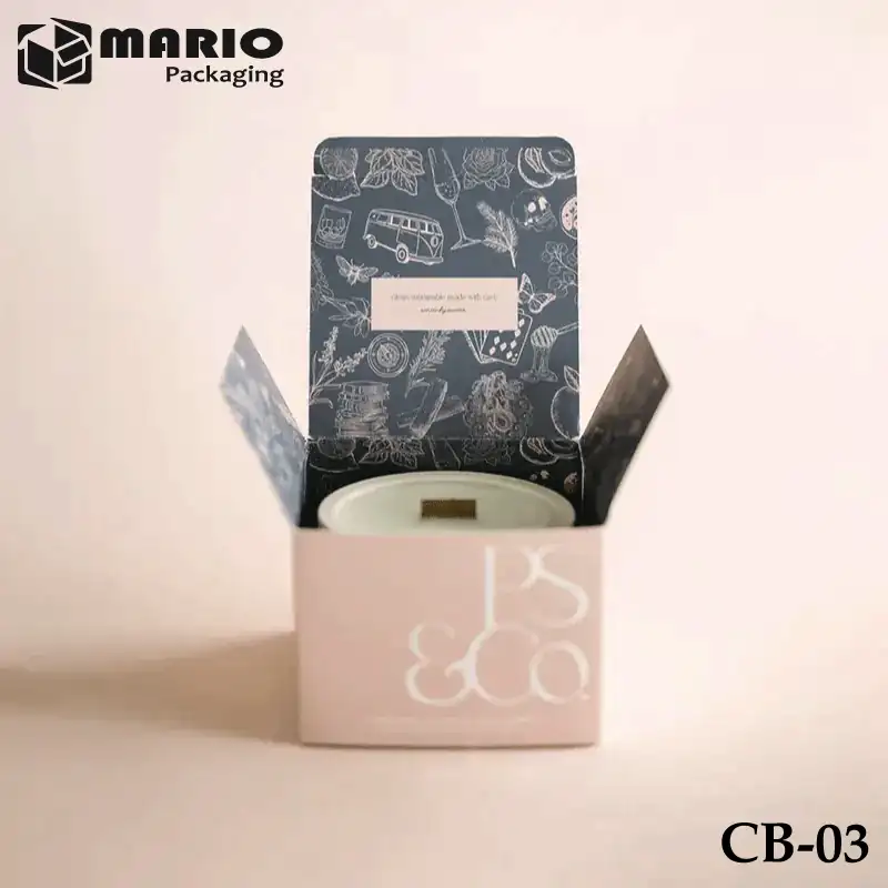 Eco-friendly kraft candle packaging boxes for handmade candles