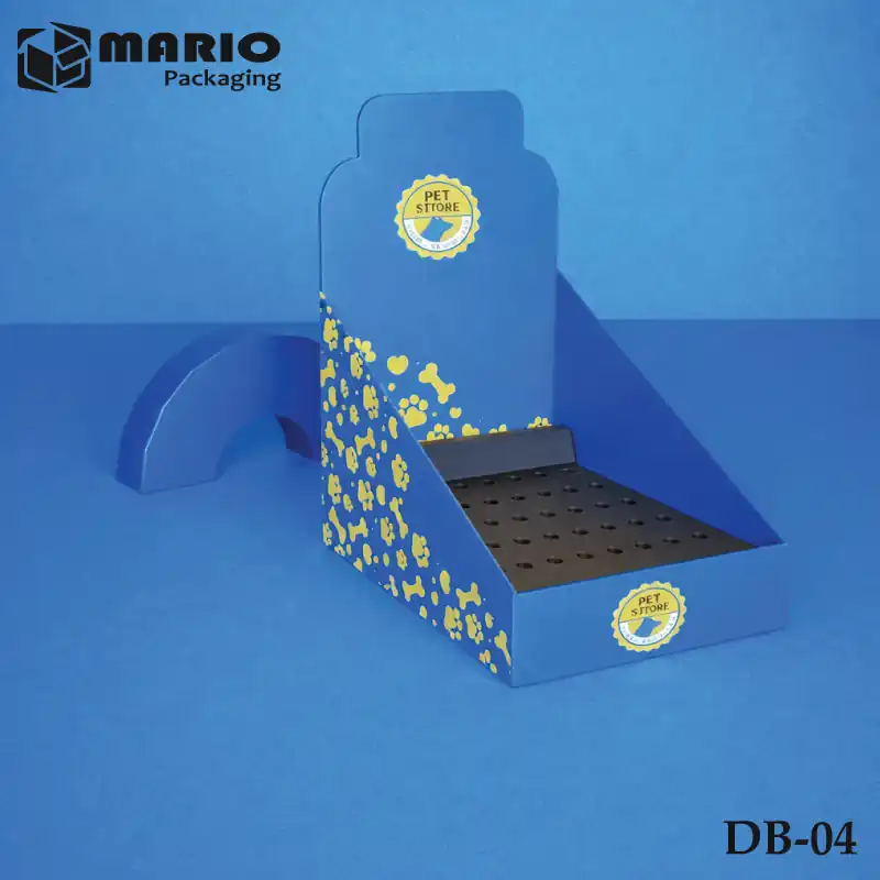 Custom pop display box design for in store product showcasing