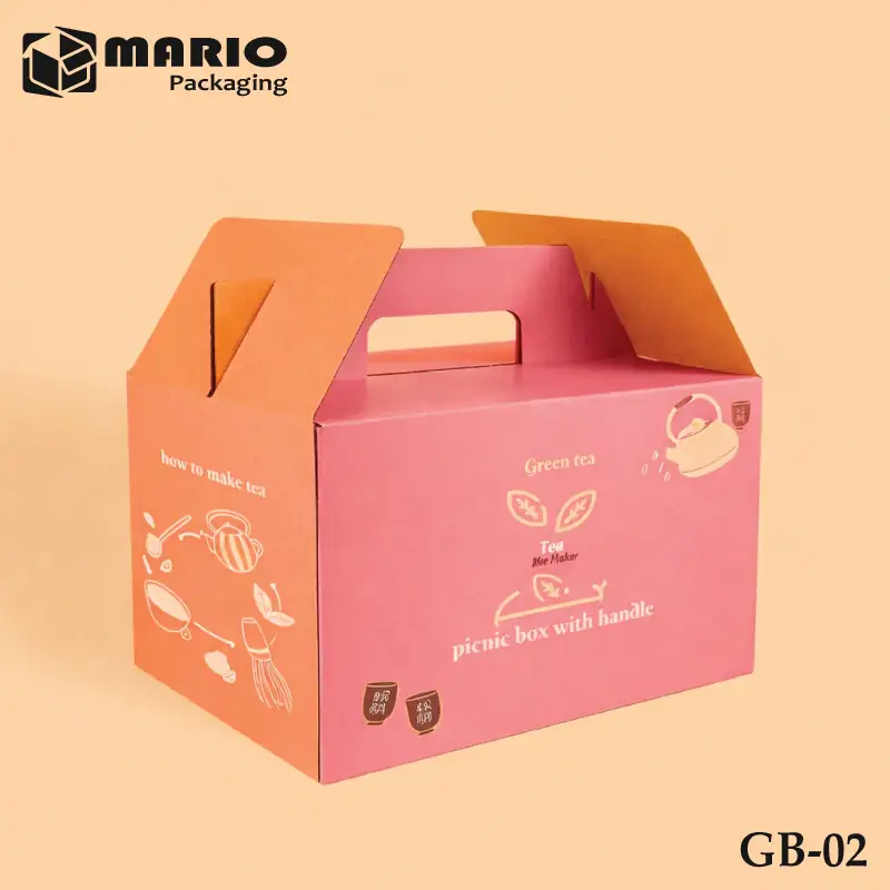 Printed gable boxes for retail packaging