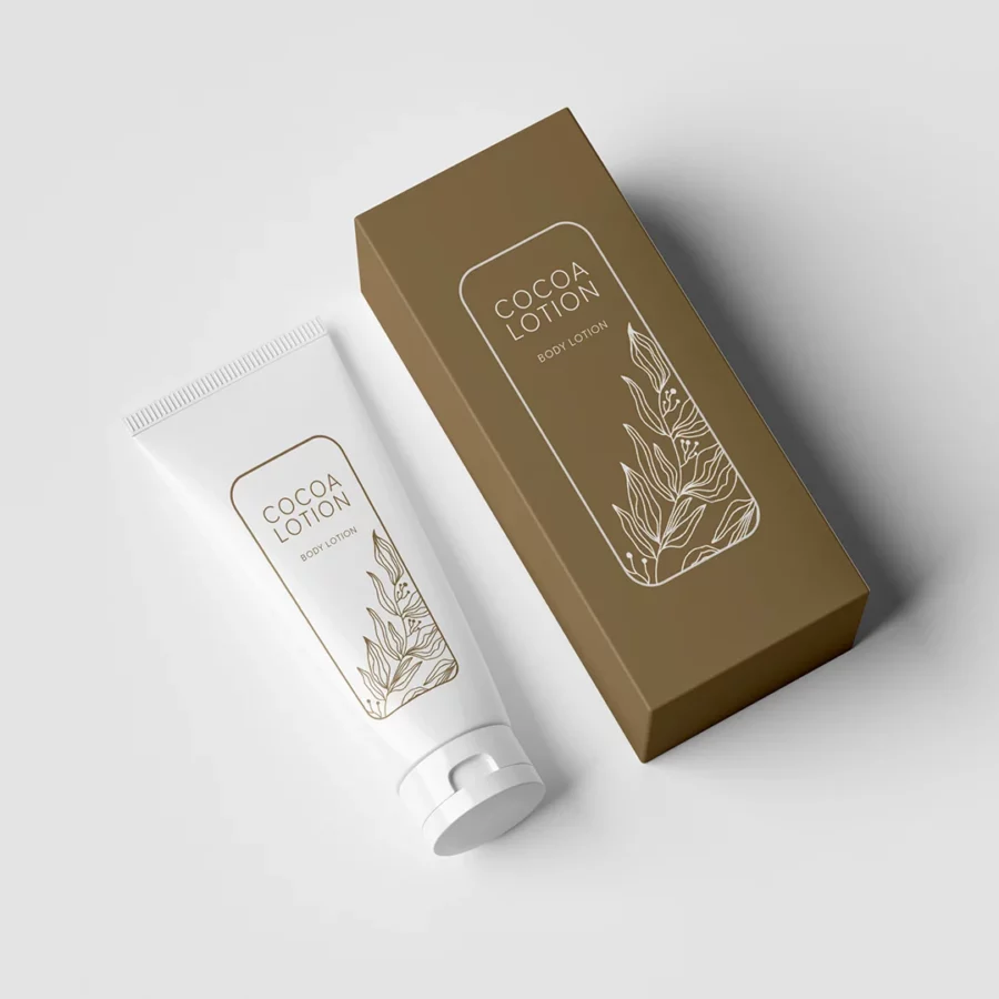 custom lotion boxes for skincare and cosmetic packaging