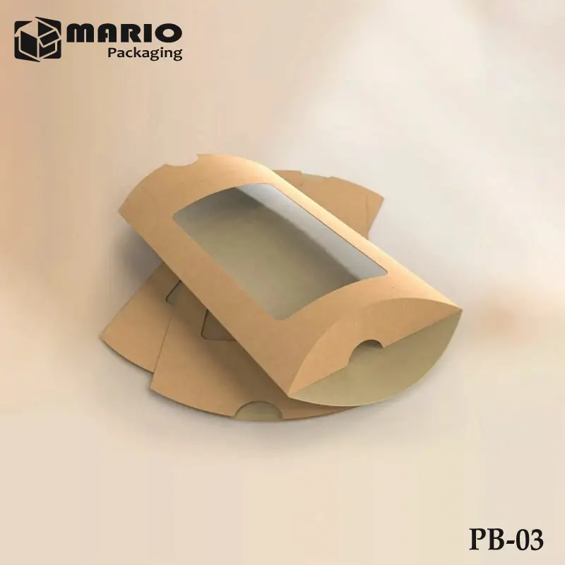 Kraft pillow boxes