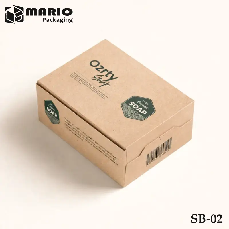 Kraft soap box packaging