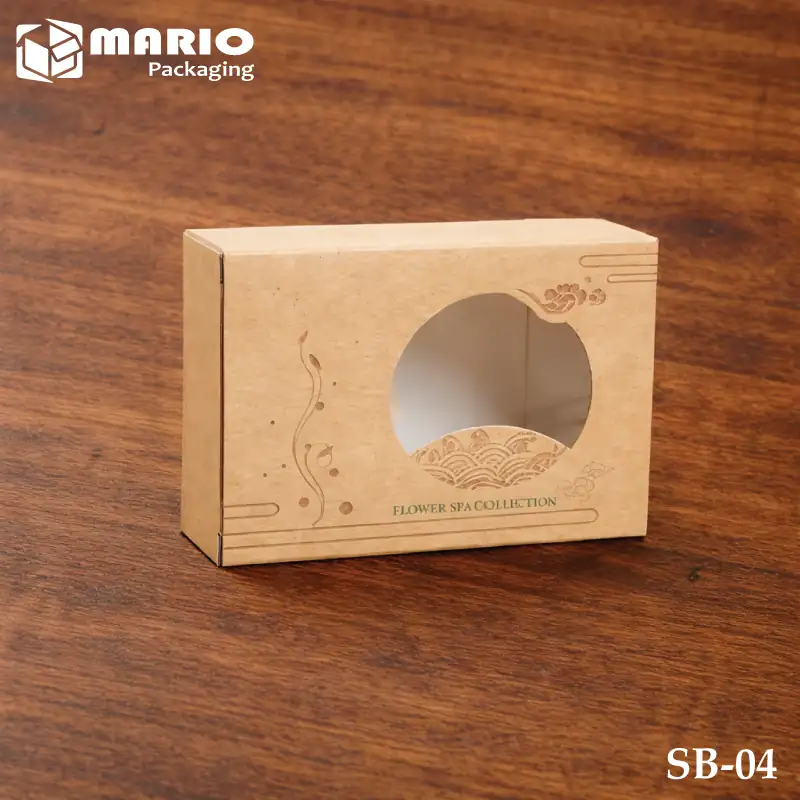 Soap boxes with window cutout